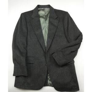 Guy Rossi Made in USA sport coat, dark gray textured wool, 40R, NEW